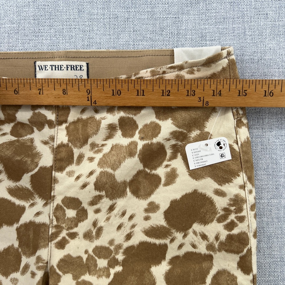 NEW Free People We The Free Penny Pull-On Printed Flare Jeans Size 28 Animal Mid - Picture 4 of 14